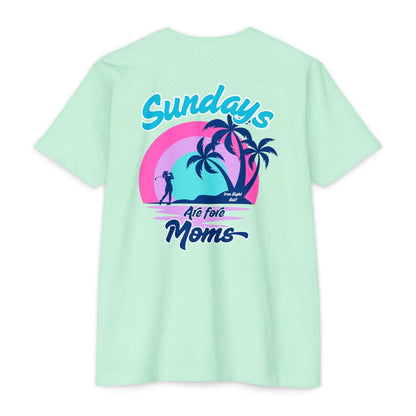 Sundays Are Fore Moms T-Shirt — Retro Beach Palm Graphic
