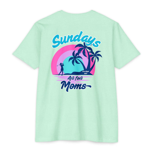 Sundays Are Fore Moms T-Shirt — Retro Beach Palm Graphic