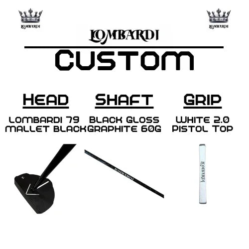 Lombardi Golf Custom Black 79 Mallet Golf Putter - GOLF LEAGUE
