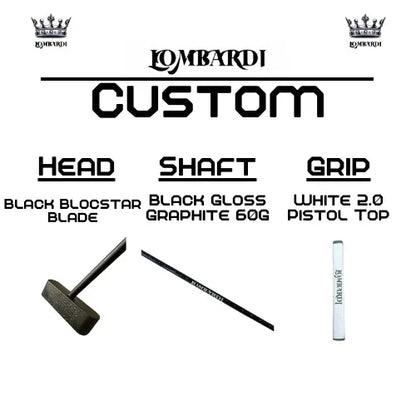 Lombardi Golf Custom Black Blocstar Blade Golf Putter - GOLF LEAGUE