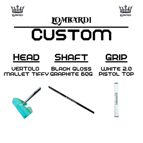 Lombardi Golf Custom Tiffy Vertolo Mallet Golf Putter - GOLF LEAGUE