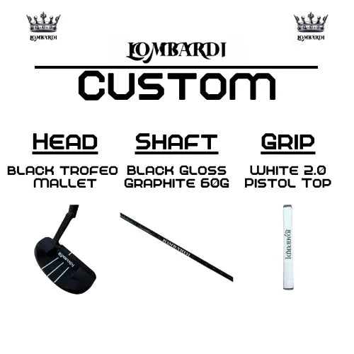 Lombardi Golf Custom Black Trofeo Mallet Golf Putter - GOLF LEAGUE