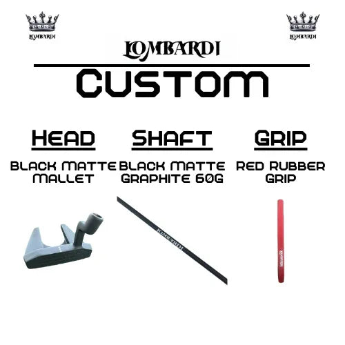 Lombardi Golf Custom Black Matte Mallet Golf Putter - GOLF LEAGUE