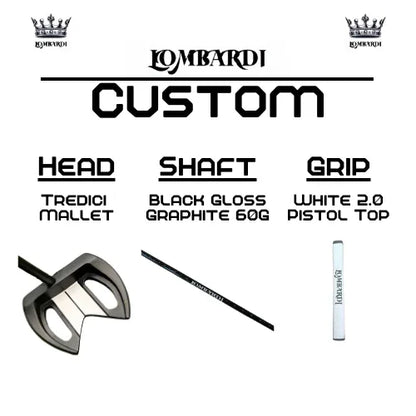 Lombardi Golf Custom Black Tredici Mallet Golf Putter - GOLF LEAGUE