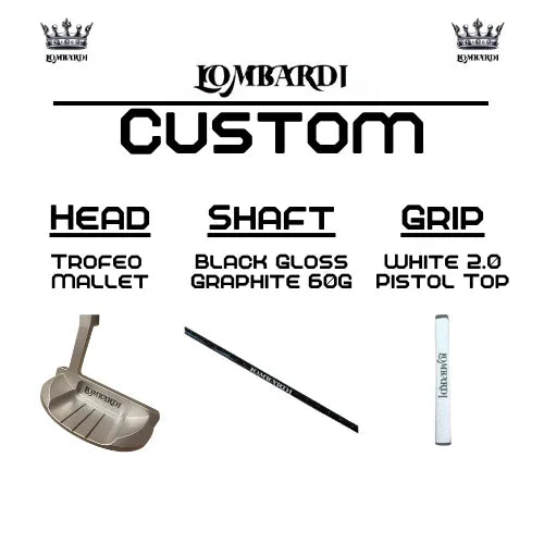 Lombardi Golf Custom Silver Trofeo Mallet Golf Putter - GOLF LEAGUE