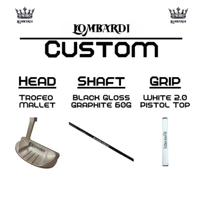 Lombardi Golf Custom Silver Trofeo Mallet Golf Putter - GOLF LEAGUE