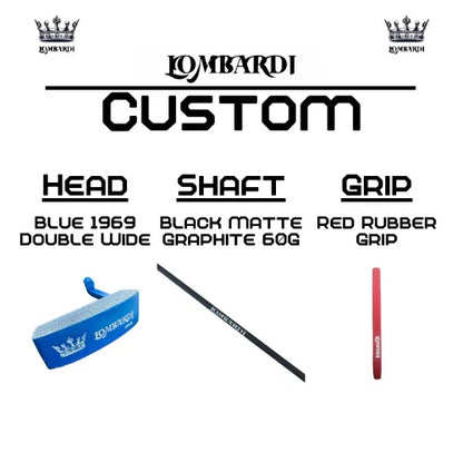 Lombardi Golf Custom Blue 1969 Double Wide Blade Golf Putter - GOLF LEAGUE