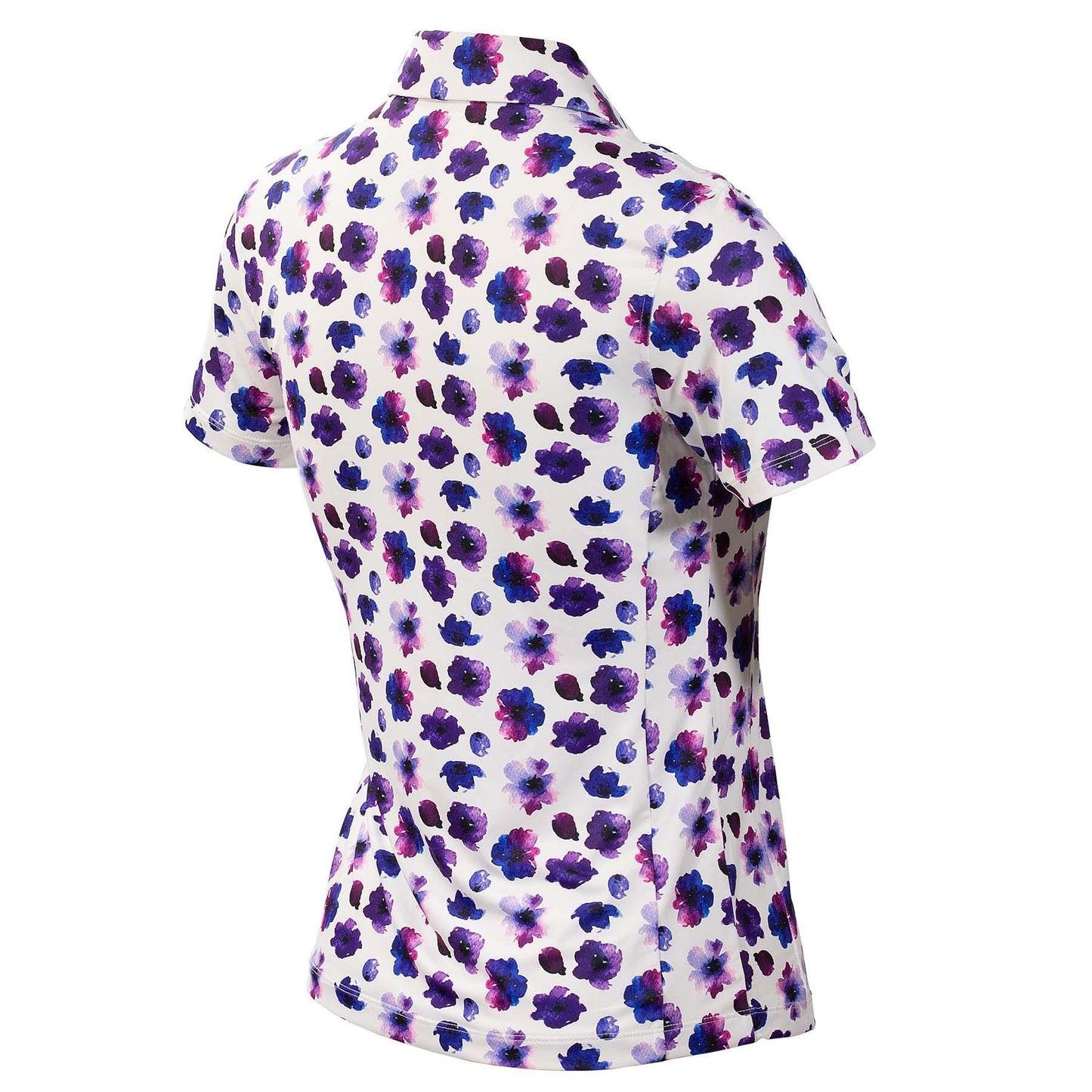 1764WomensSV20824WPoloTaraWhiteMultiBackAngle - GOLF LEAGUE