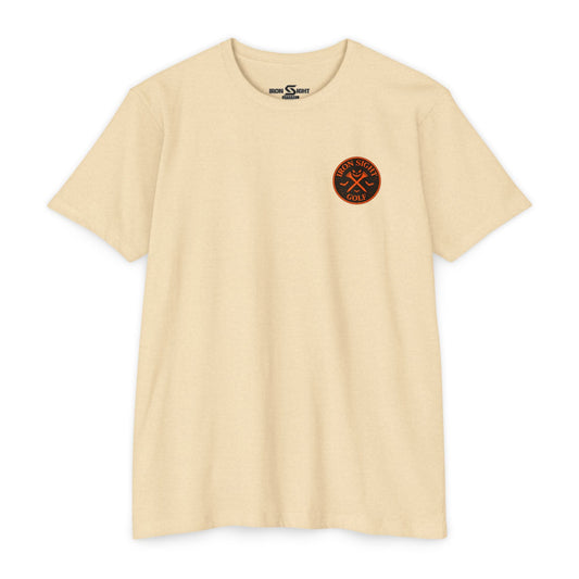 Iron Sight Golf T-Shirt — Halloween Skeleton Dead Aim