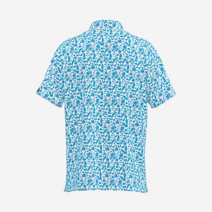 Pacific Bloom Premium Golf Polo