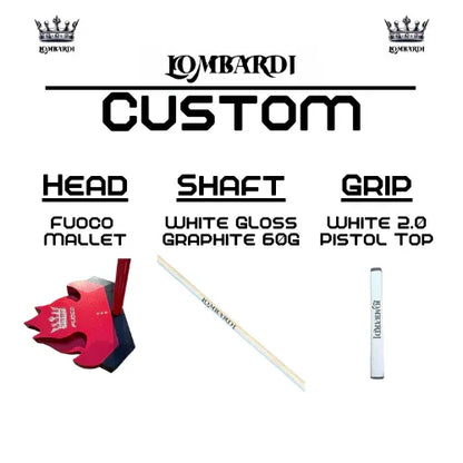 Lombardi Golf Custom Red Fuoco Mallet Golf Putter - GOLF LEAGUE