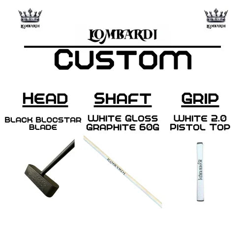 Lombardi Golf Custom Black Blocstar Blade Golf Putter - GOLF LEAGUE