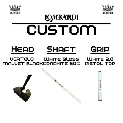Lombardi Golf Custom Black Vertolo Mallet Golf Putter - GOLF LEAGUE