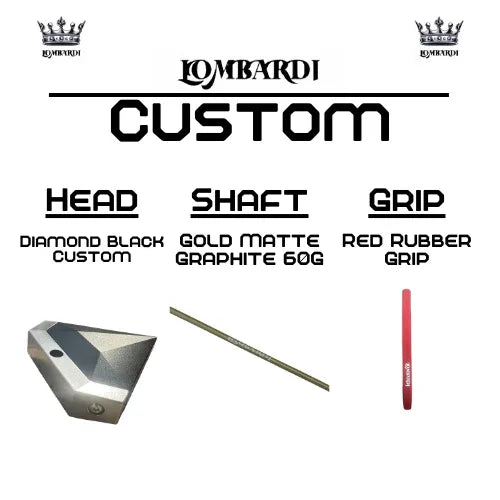 Lombardi Golf Custom Black Diamond Mallet Golf Putter - GOLF LEAGUE