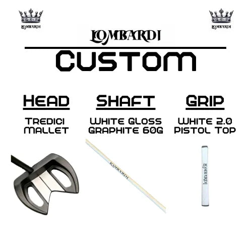 Lombardi Golf Custom Black Tredici Mallet Golf Putter - GOLF LEAGUE