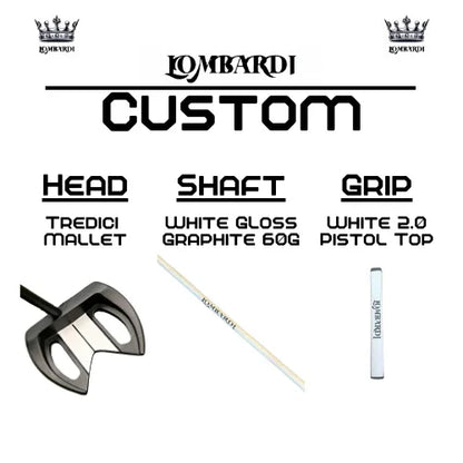 Lombardi Golf Custom Black Tredici Mallet Golf Putter - GOLF LEAGUE