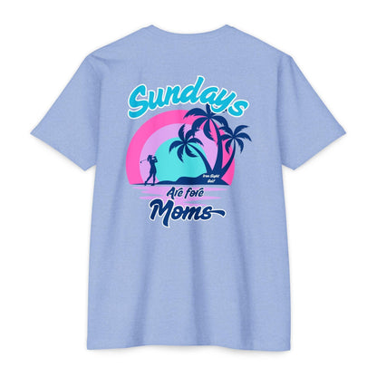 Sundays Are Fore Moms T-Shirt — Retro Beach Palm Graphic