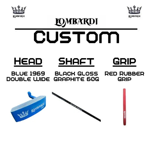 Lombardi Golf Custom Blue 1969 Double Wide Blade Golf Putter - GOLF LEAGUE