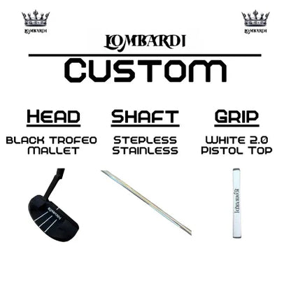 Lombardi Golf Custom Black Trofeo Mallet Golf Putter - GOLF LEAGUE