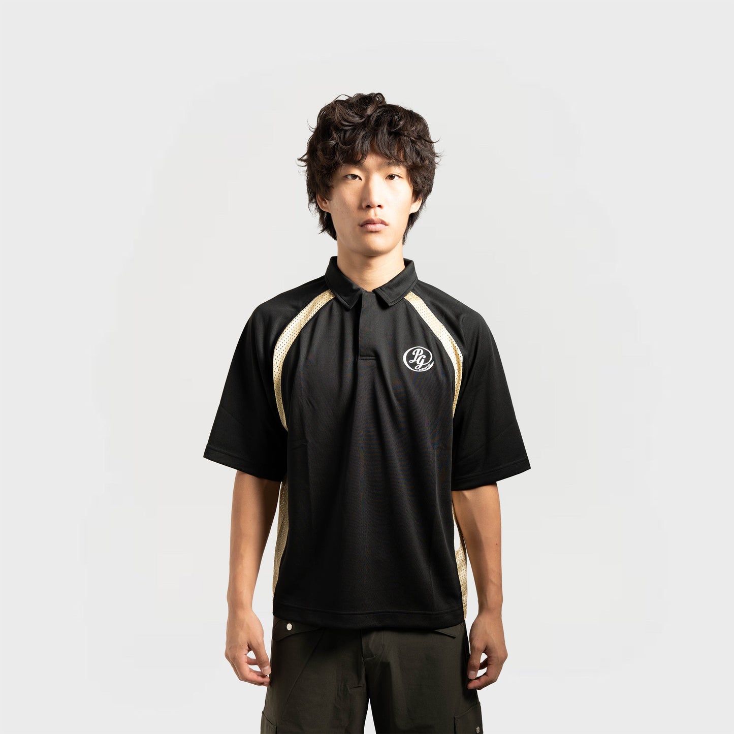 JERSEY POLO | BLACK/GOLD