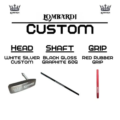 Lombardi Golf Custom White Silver OG Custom Blade Golf Putter - GOLF LEAGUE