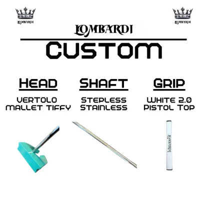 Lombardi Golf Custom Tiffy Vertolo Mallet Golf Putter - GOLF LEAGUE