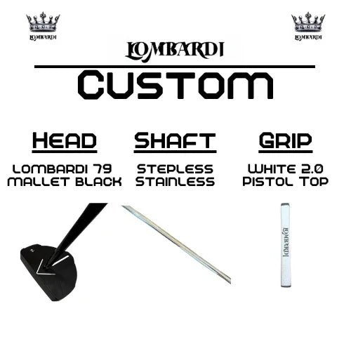 Lombardi Golf Custom Black 79 Mallet Golf Putter - GOLF LEAGUE