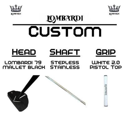 Lombardi Golf Custom Black 79 Mallet Golf Putter - GOLF LEAGUE