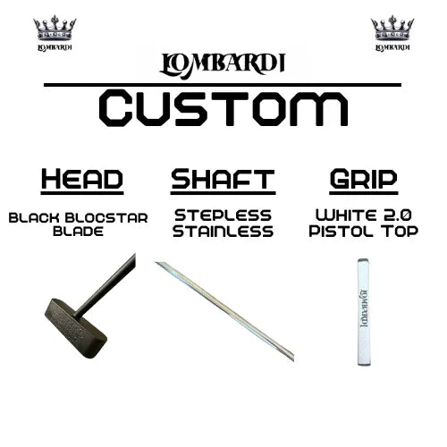 Lombardi Golf Custom Black Blocstar Blade Golf Putter - GOLF LEAGUE