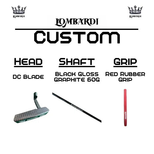 Lombardi Golf Custom Silver DC Blade Golf Putter - GOLF LEAGUE