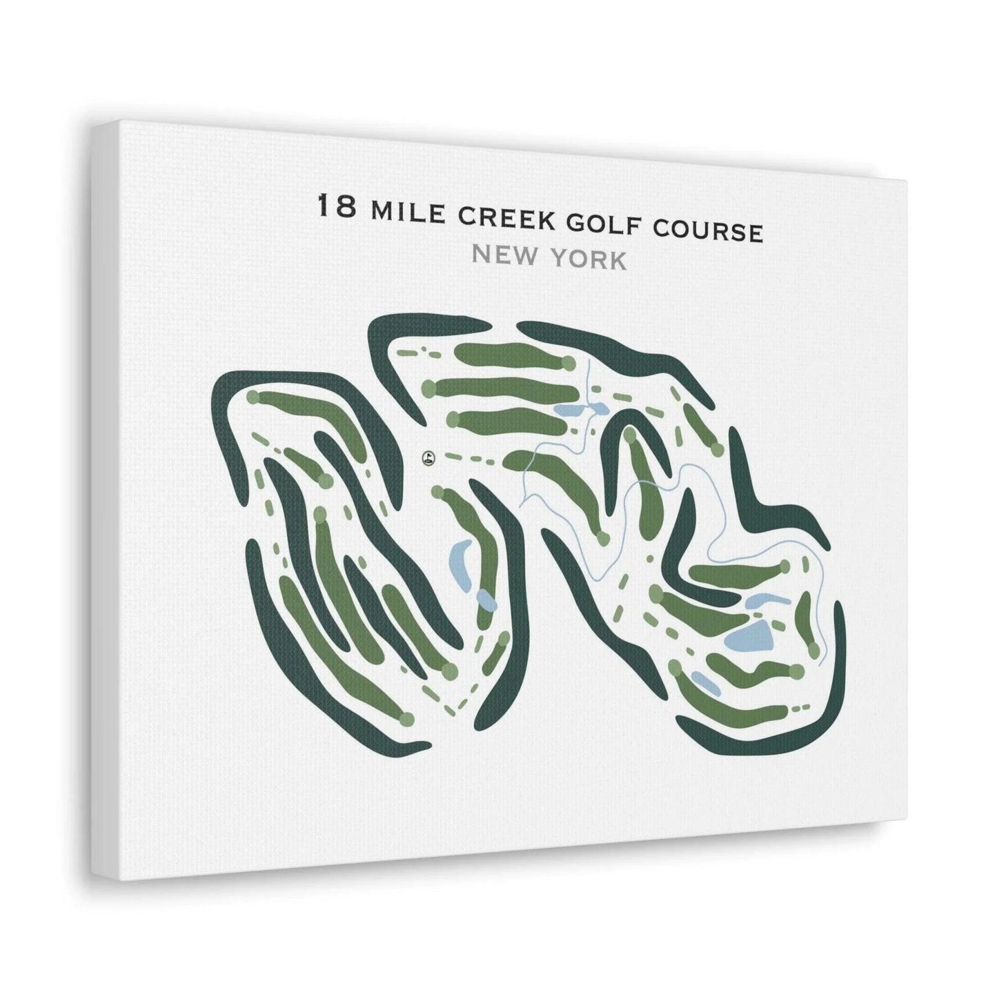 18 Mile Creek Golf Course, New York - Printed Golf Course