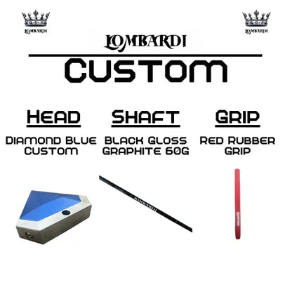 Lombardi Golf Custom Blue Diamond Mallet Golf Putter - GOLF LEAGUE
