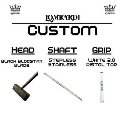 Lombardi Golf Custom Black Blocstar Blade Golf Putter - GOLF LEAGUE