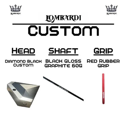 Lombardi Golf Custom Black Diamond Mallet Golf Putter - GOLF LEAGUE