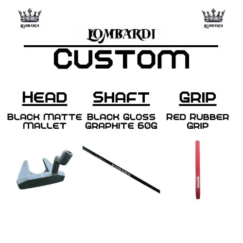 Lombardi Golf Custom Black Matte Mallet Golf Putter - GOLF LEAGUE