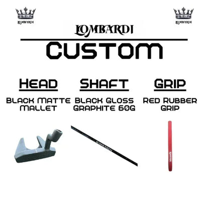 Lombardi Golf Custom Black Matte Mallet Golf Putter - GOLF LEAGUE
