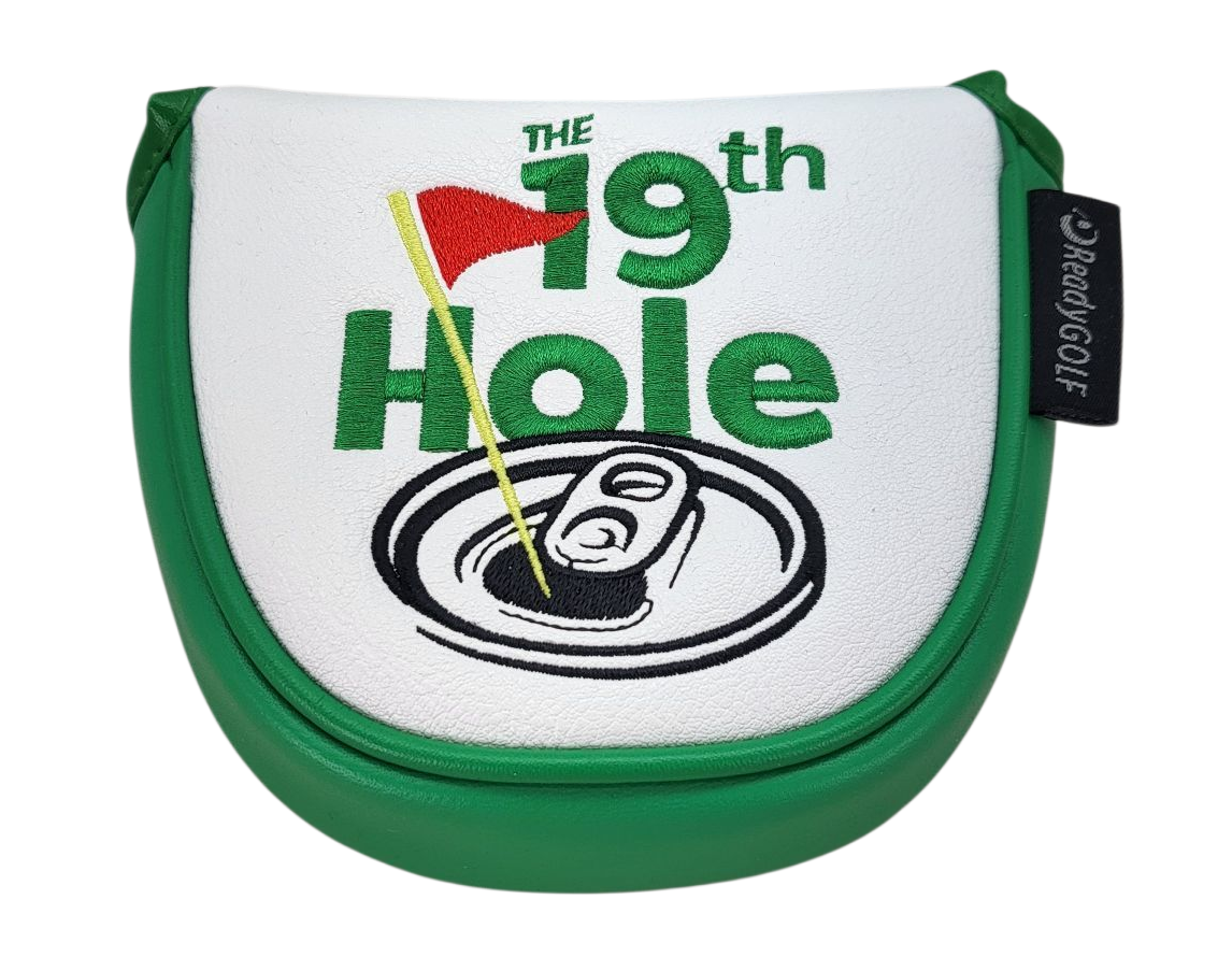 The 19th Hole Embroidered Putter Cover by ReadyGOLF  -  Mallet
