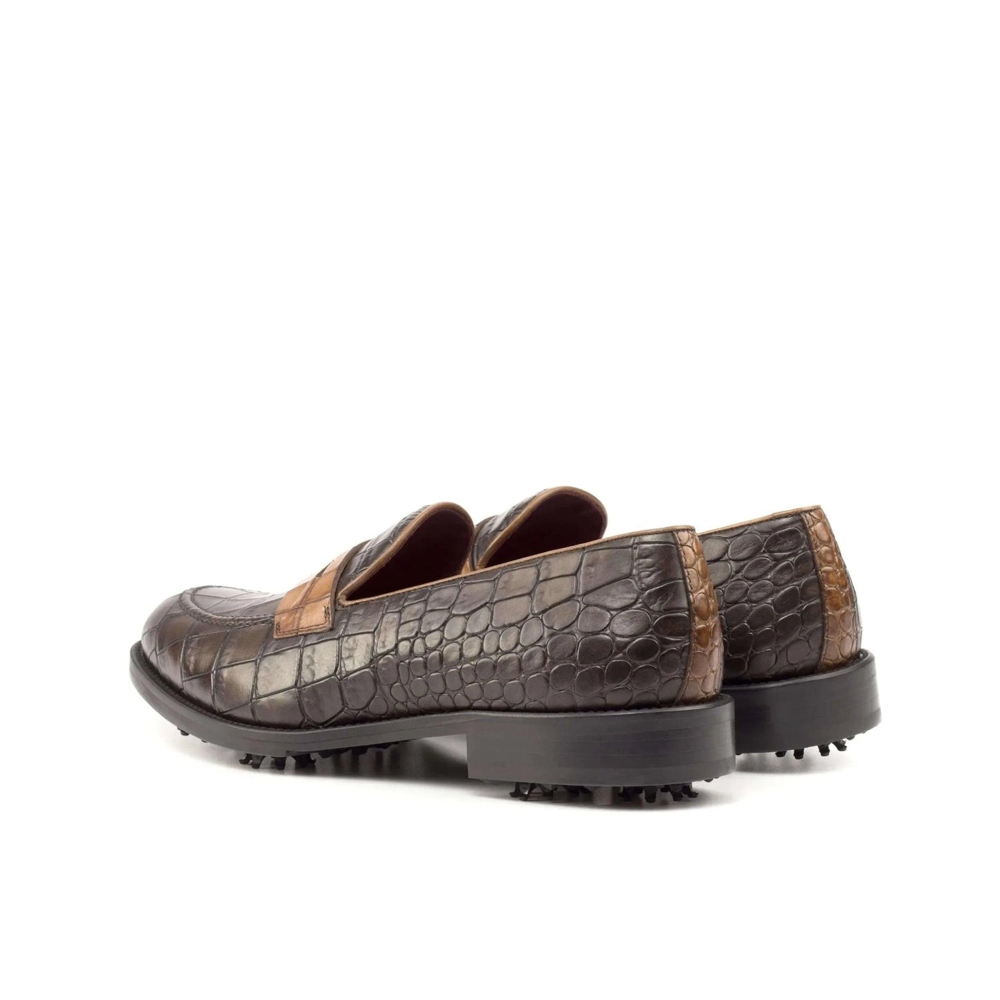 1918-loafer-golf-shoes-ii-wholesale-brown-crocodile-patterned-leather-121 - GOLF LEAGUE