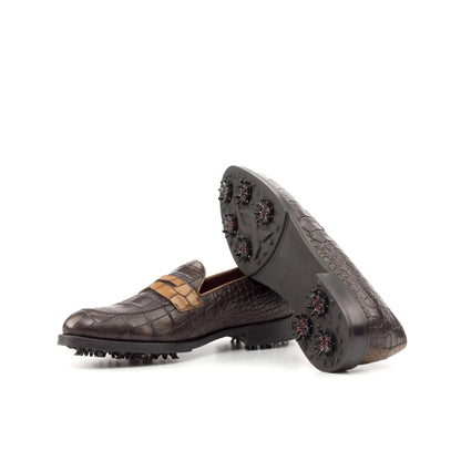 1918-loafer-golf-shoes-ii-wholesale-brown-crocodile-patterned-loafers-110 - GOLF LEAGUE