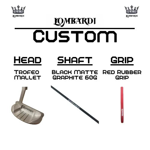 Lombardi Golf Custom Silver Trofeo Mallet Golf Putter - GOLF LEAGUE