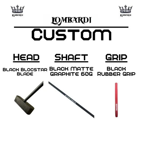 Lombardi Golf Custom Black Blocstar Blade Golf Putter - GOLF LEAGUE