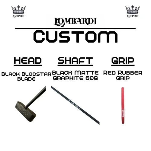 Lombardi Golf Custom Black Blocstar Blade Golf Putter - GOLF LEAGUE