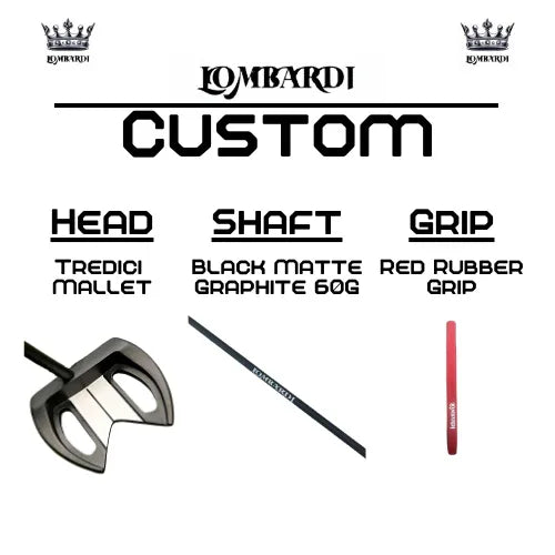 Lombardi Golf Custom Black Tredici Mallet Golf Putter - GOLF LEAGUE