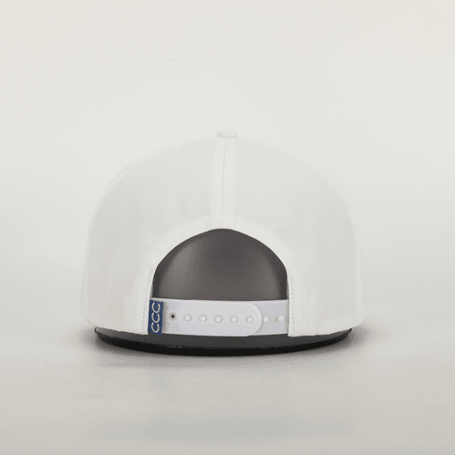 Cursive Roped Hat White
