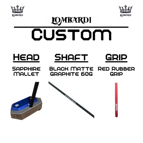 Lombardi Golf Custom Blue Sapphire Mallet Golf Putter - GOLF LEAGUE