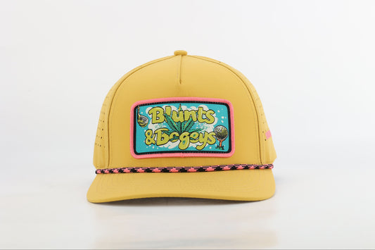 Electric Lettuce Mustard Patch Golf Hat