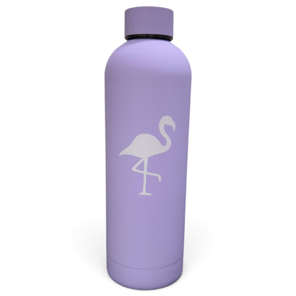 Flamingo Hydration Bottle | 24oz Insulated Stainless Steel | Screw On Lid