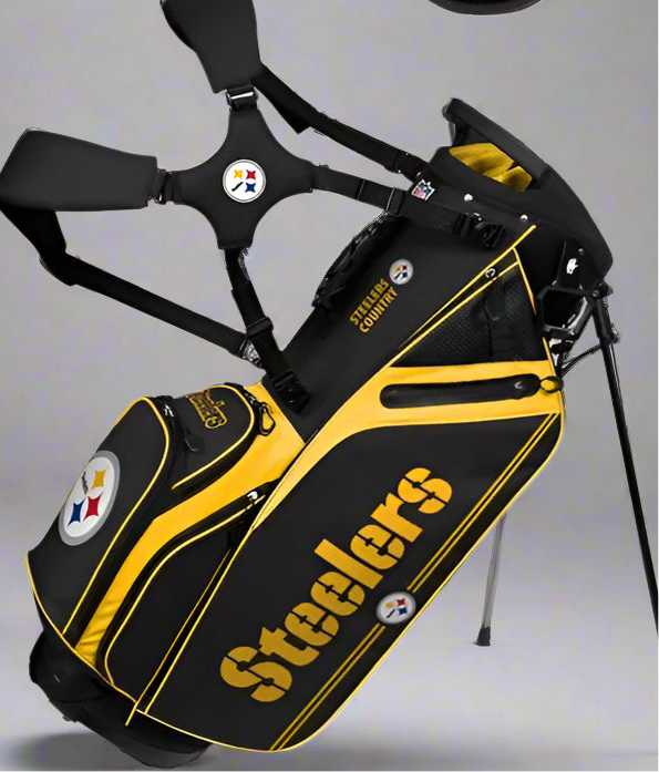 WinCraft - Pittsburgh Steelers Caddie Golf Bag - Limited Supply