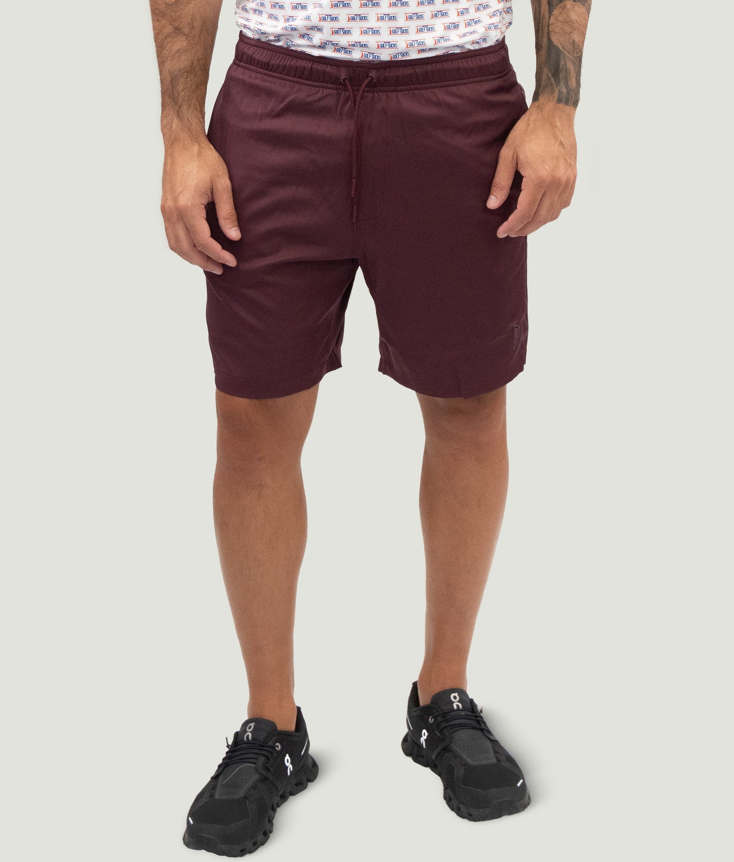 Slice & Chill Casual Sports Shorts Wine