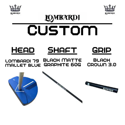 Lombardi Golf Custom Blue 79 Mallet Golf Putter - GOLF LEAGUE